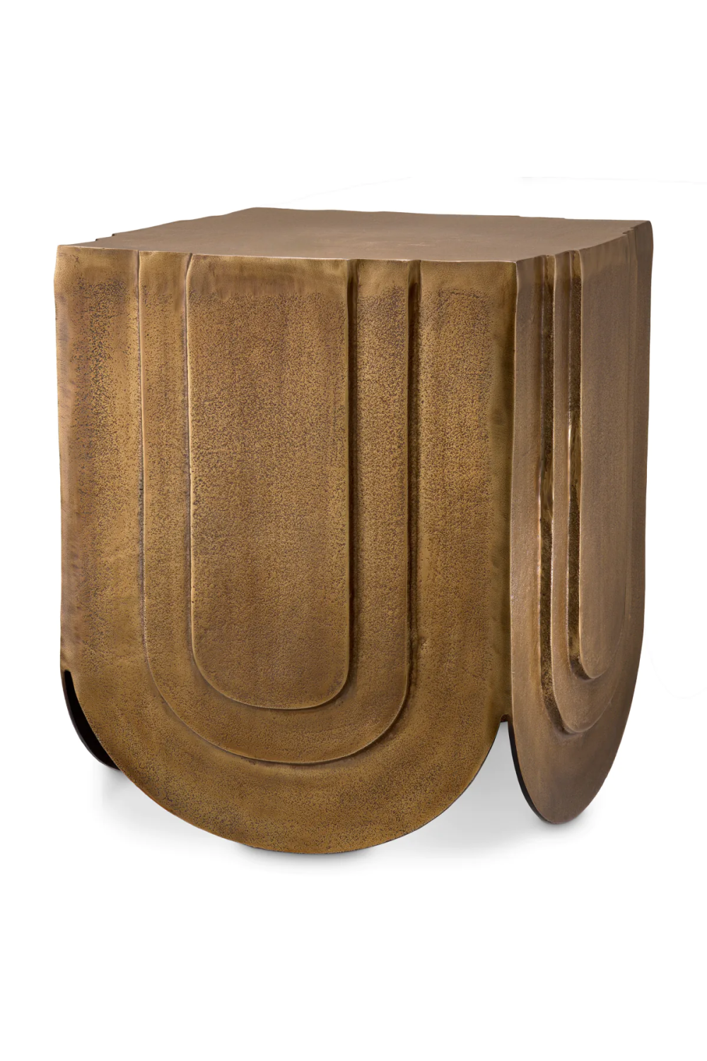 Brass Square Side Table Gubbio | Eichholtz Miami