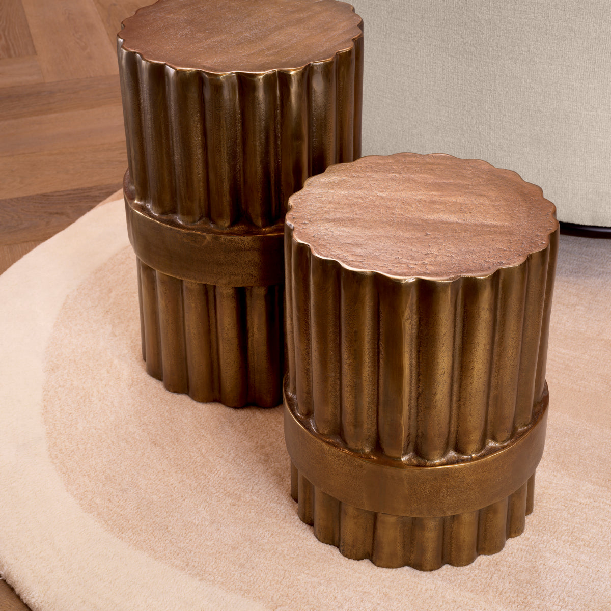 Antique Brass Side Table Padua | Eichholtz Miami