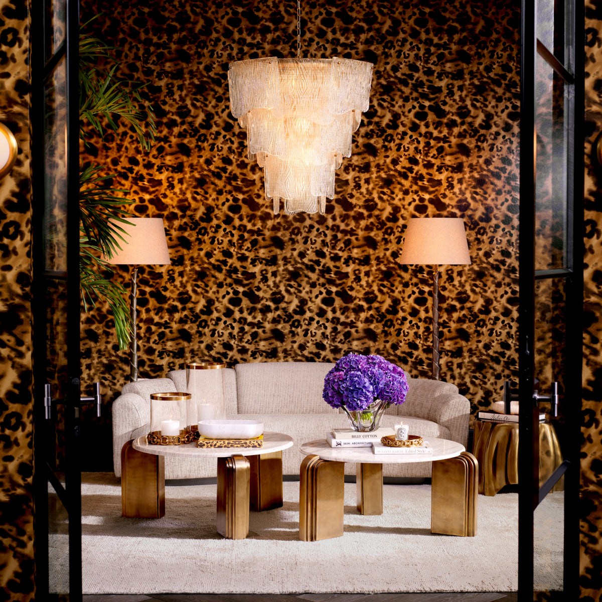 Beige Marble Coffee Table Albion | Eichholtz Miami