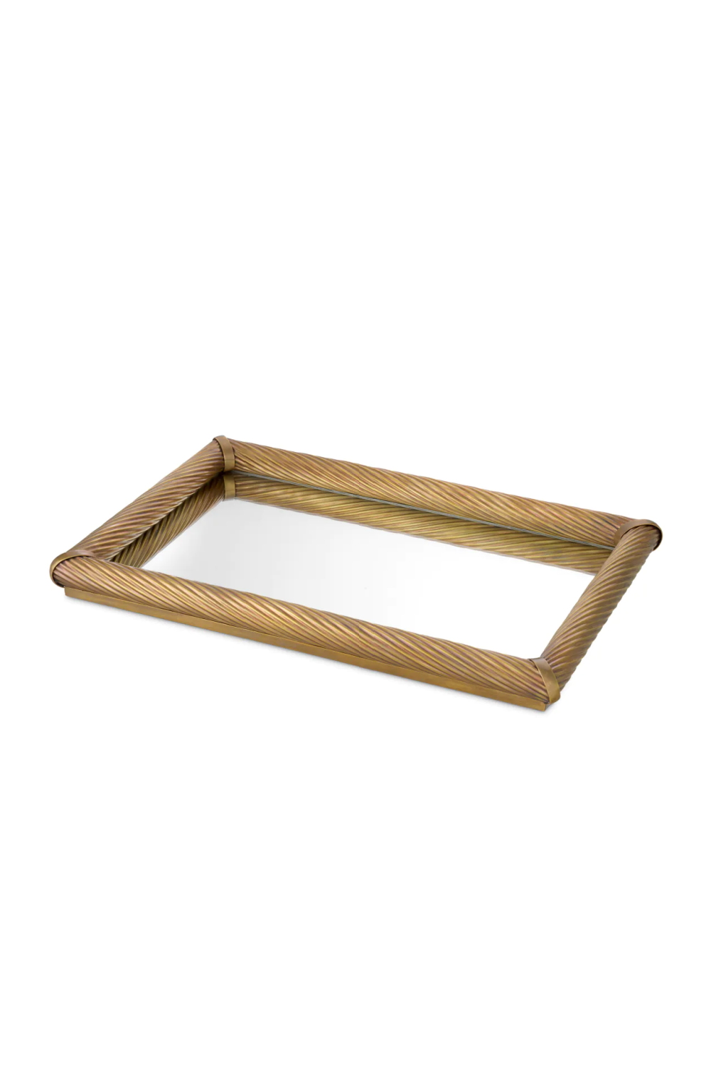 Vintage Brass Rectangular Tray Salvi | Eichholtz Miami