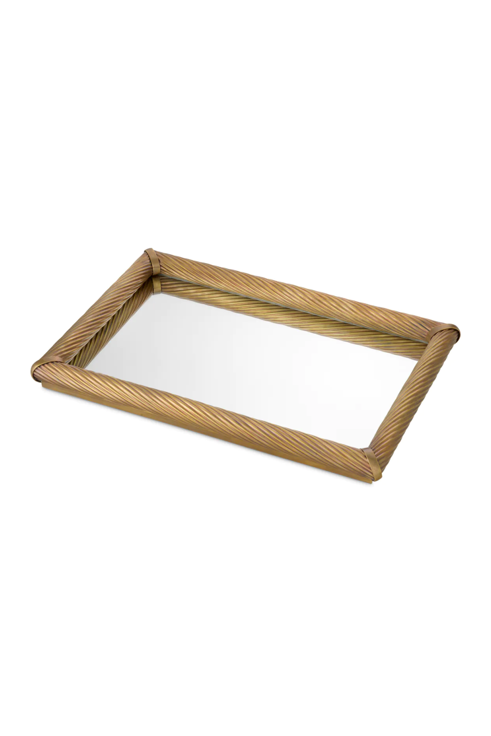 Vintage Brass Rectangular Tray Salvi | Eichholtz Miami