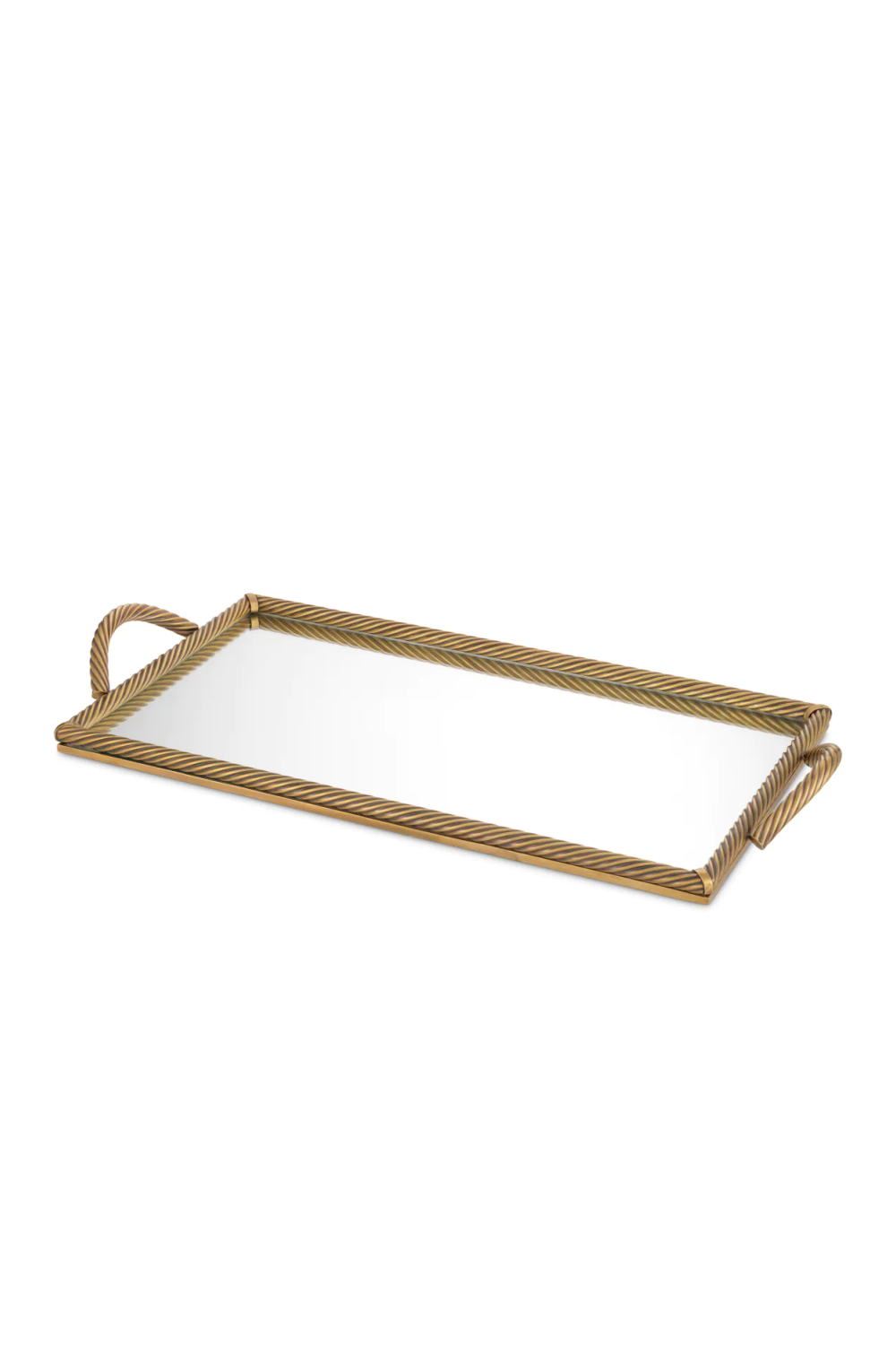 Vintage Brass Rectangular Tray Salvi | Eichholtz Miami