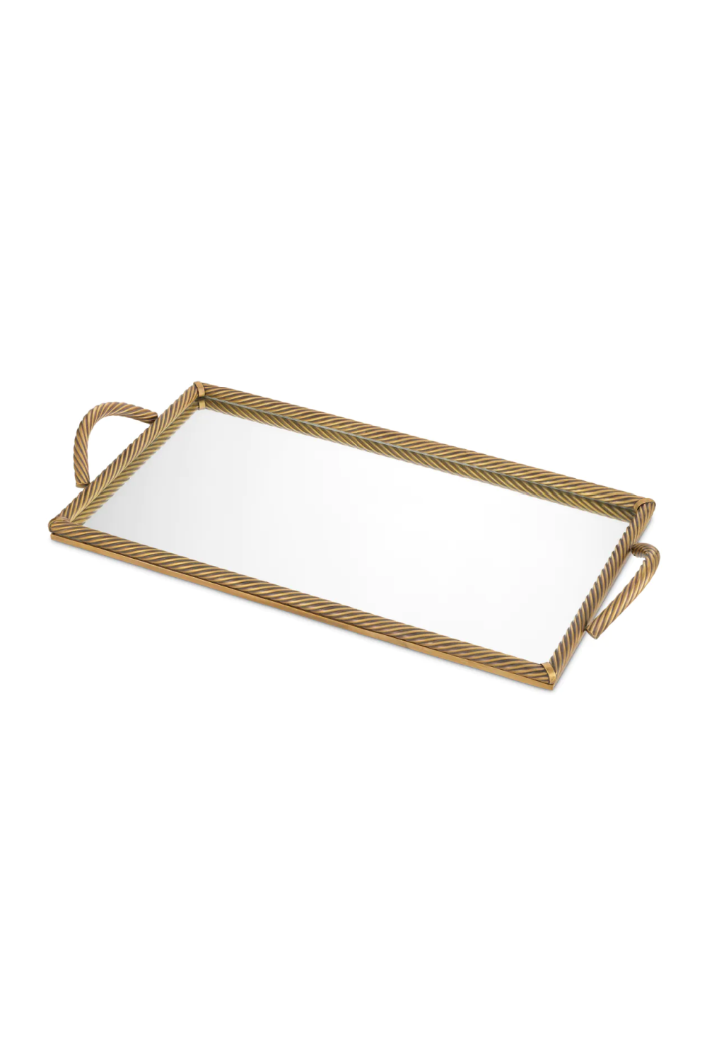 Vintage Brass Rectangular Tray Salvi | Eichholtz Miami