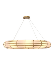 Glass Panels Round Chandelier Ronco | Eichholtz Miami