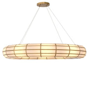 Glass Panels Round Chandelier Ronco | Eichholtz Miami
