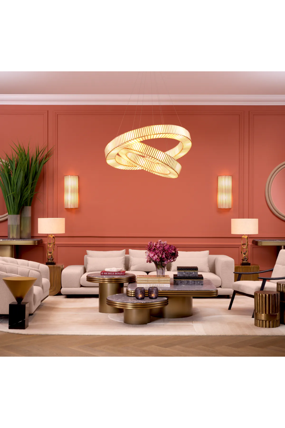 Antique Brass Wall Lamp Monari | Eichholtz Miami