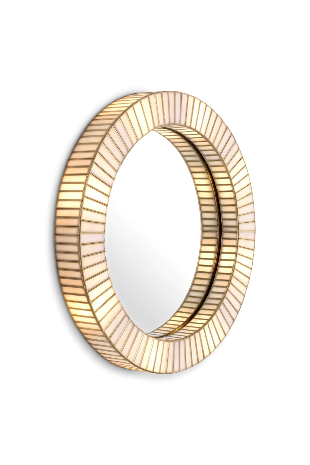 Antique Brass Artisan Mirror Monari | Eichholtz Miami