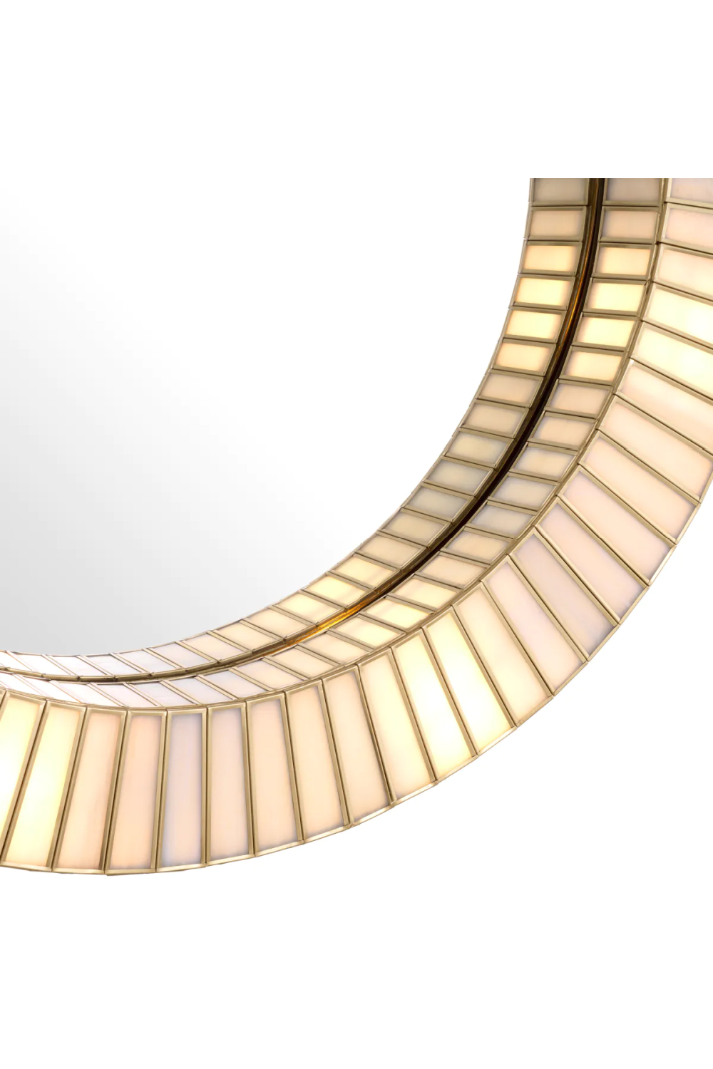 Antique Brass Artisan Mirror Monari | Eichholtz Miami