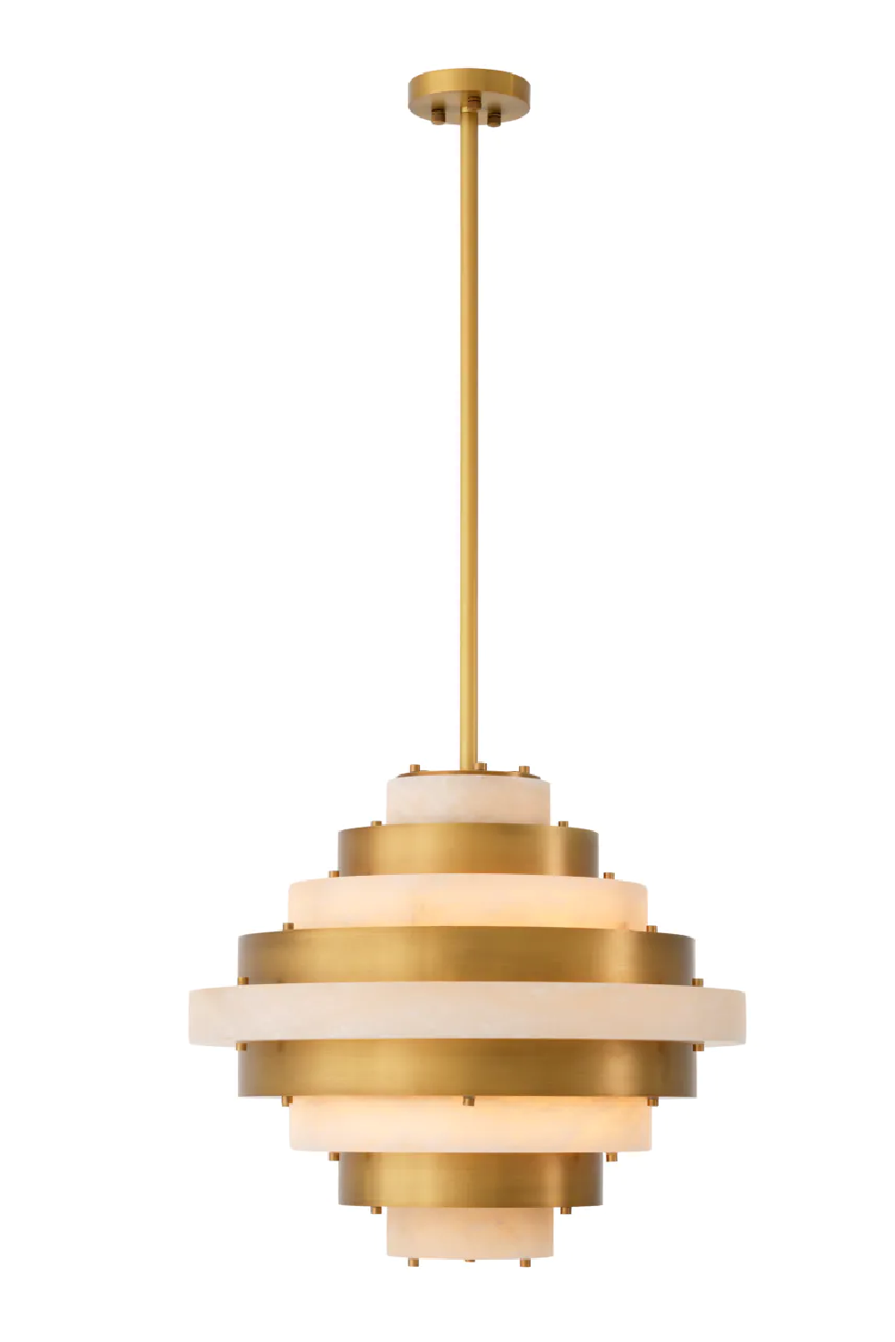 Alabaster Tiered Chandelier Lazzari | Eichholtz Miami