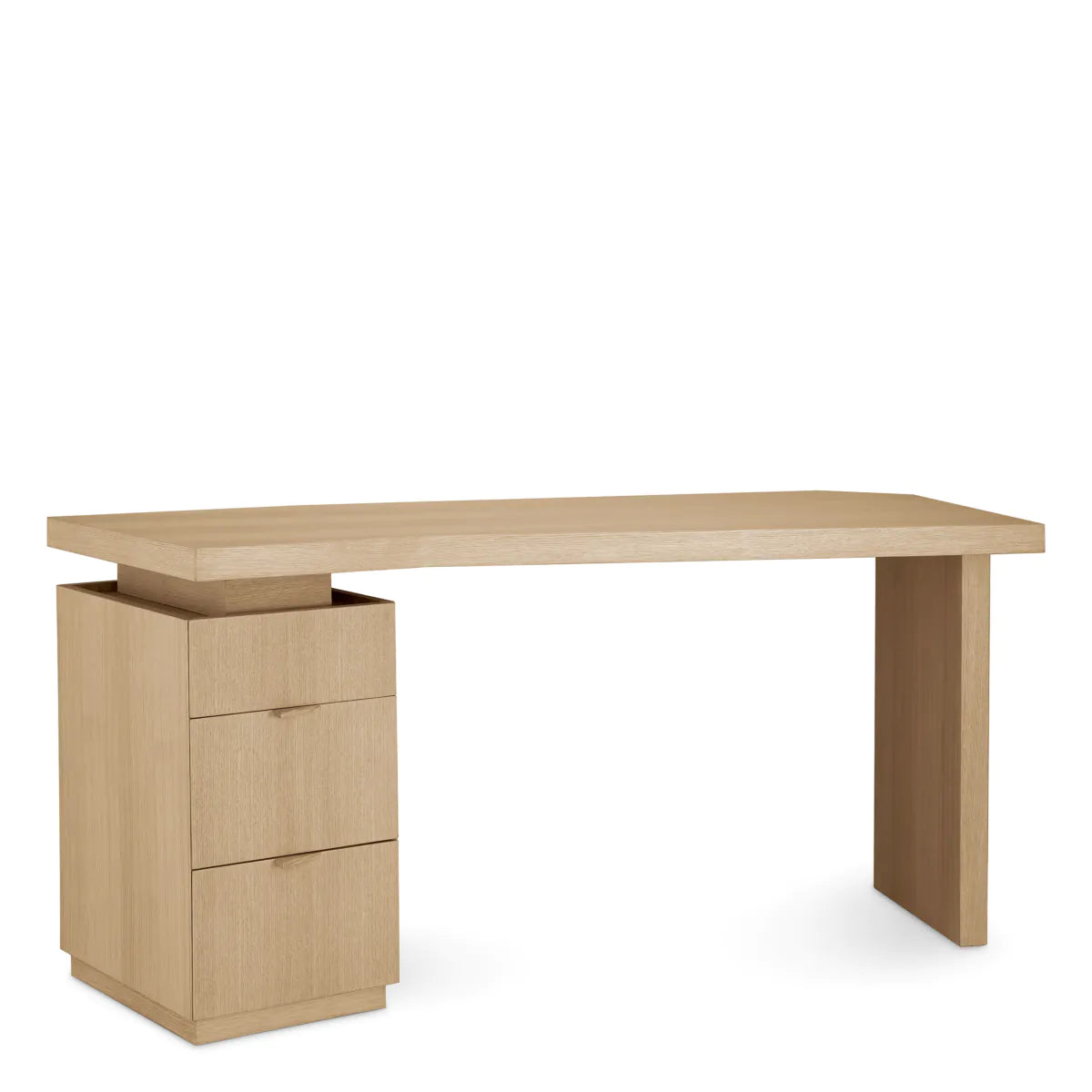 Natural Oak 3-Drawer Desk Sarah | Eichholtz Miami
