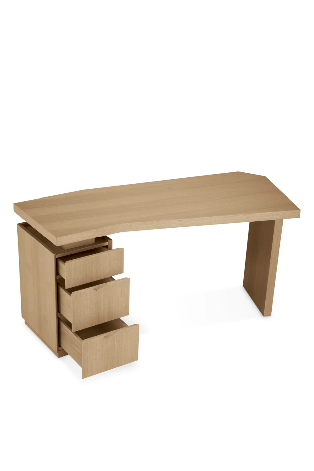 Natural Oak 3-Drawer Desk Sarah | Eichholtz Miami