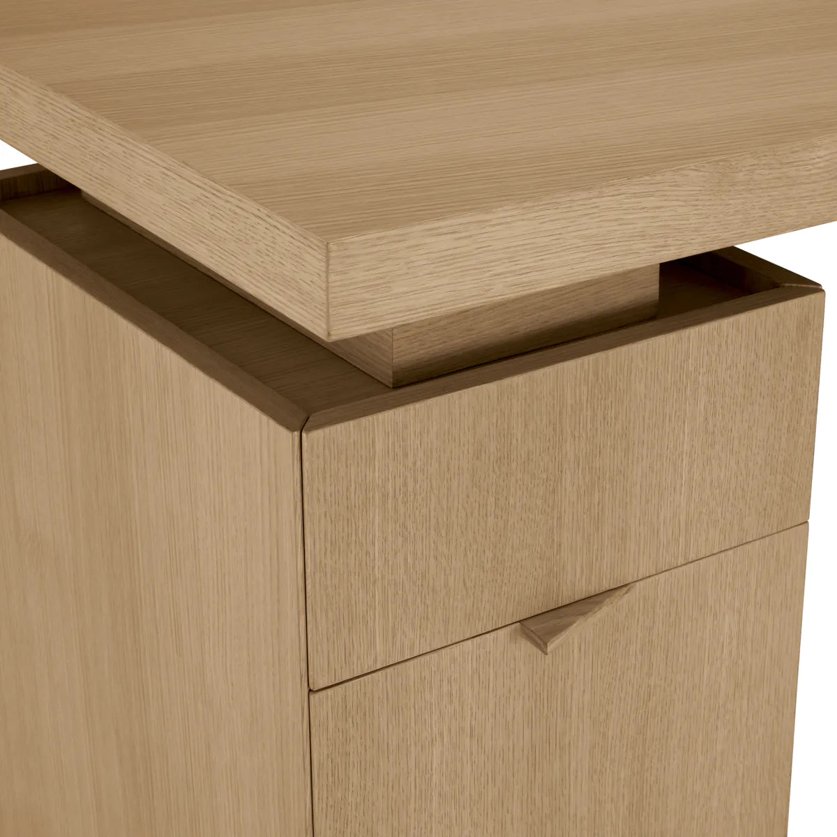 Natural Oak 3-Drawer Desk Sarah | Eichholtz Miami