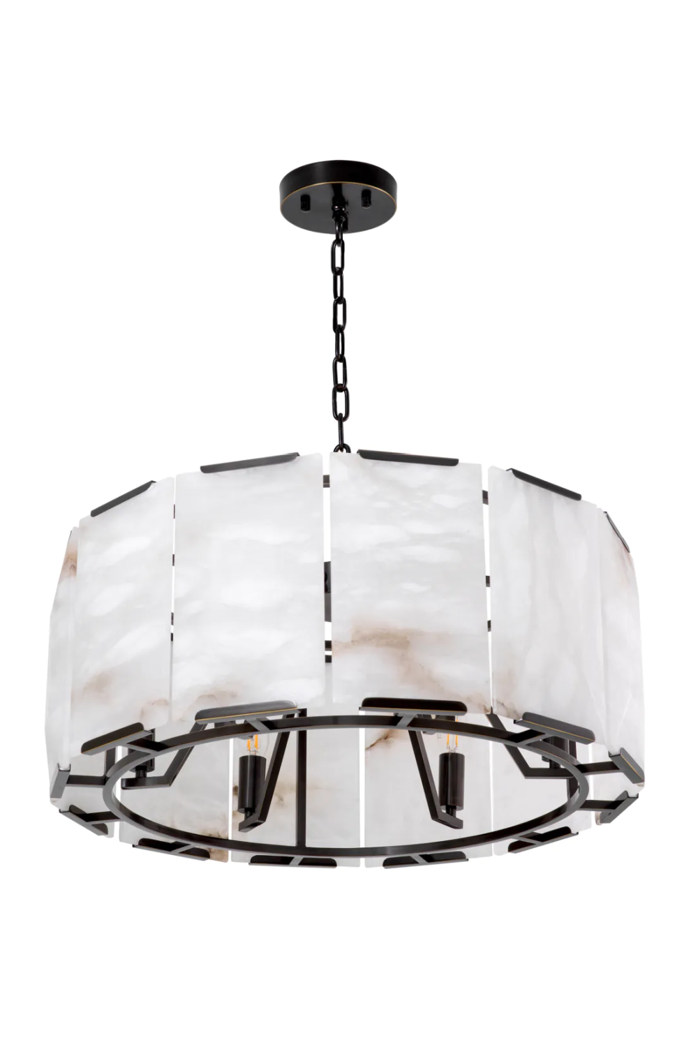 Alabaster Panels Chandelier Ortiz | Eichholtz Miami
