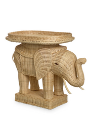 Rattan Sculptural Side Table Elephant | Eichholtz Miami