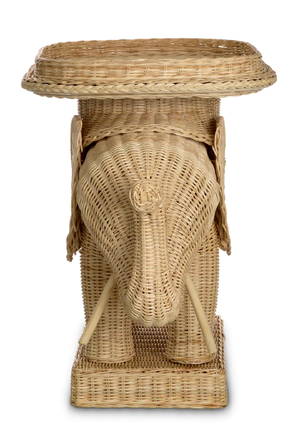Rattan Sculptural Side Table Elephant | Eichholtz Miami