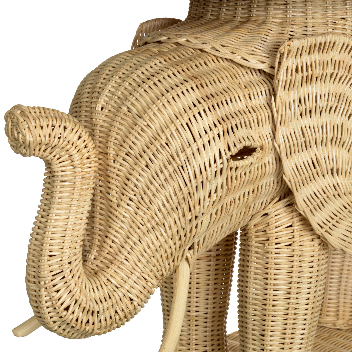 Rattan Sculptural Side Table Elephant | Eichholtz Miami