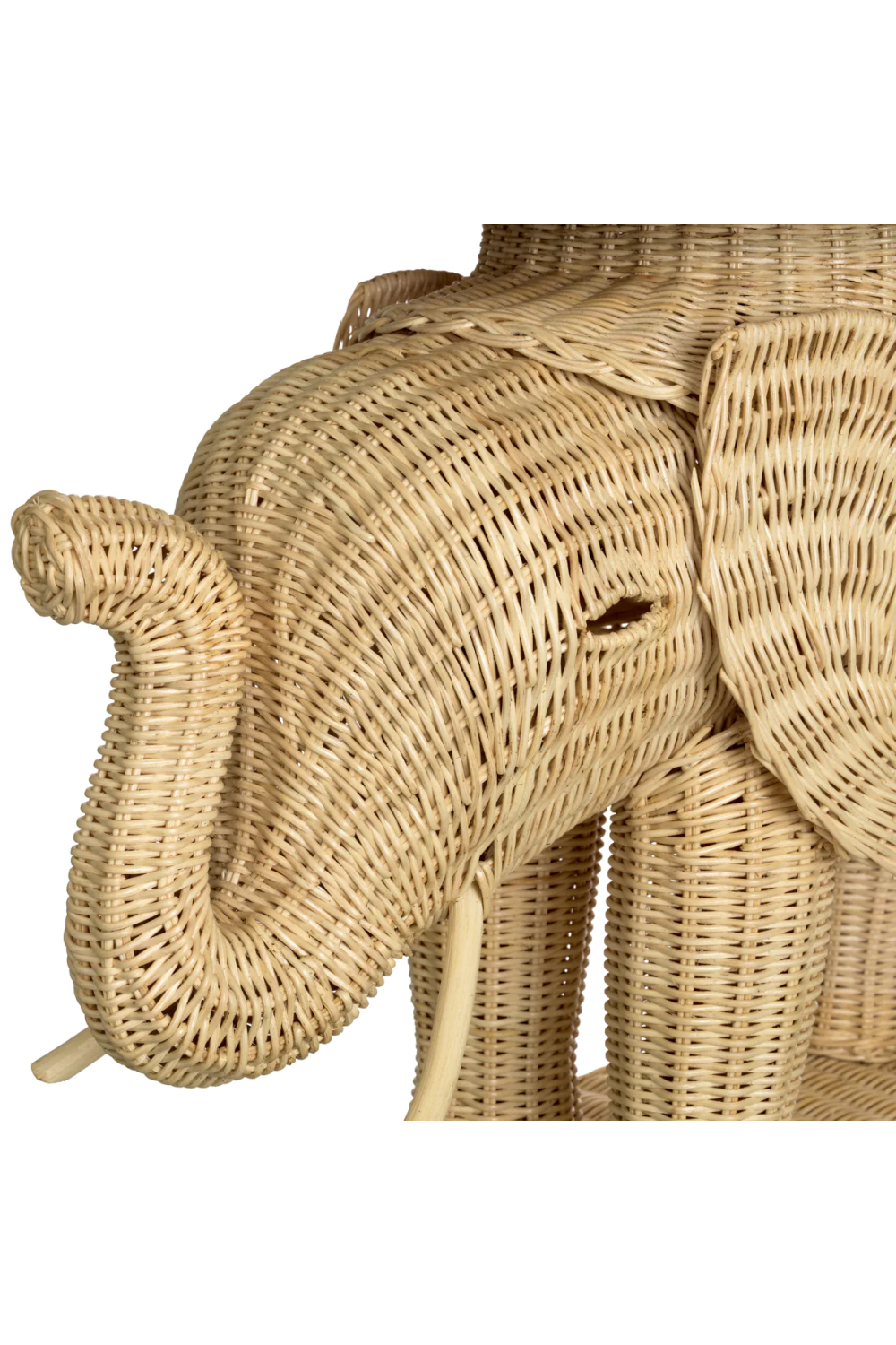 Rattan Sculptural Side Table Elephant | Eichholtz Miami