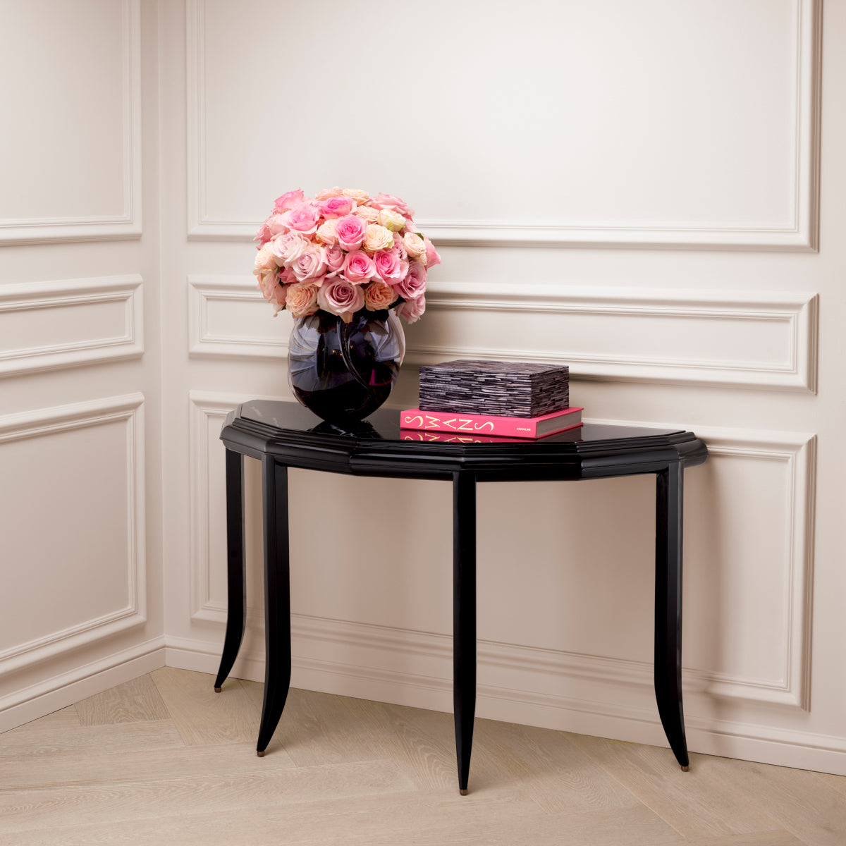 Black Marble Console Table Javier | Eichholtz Miami