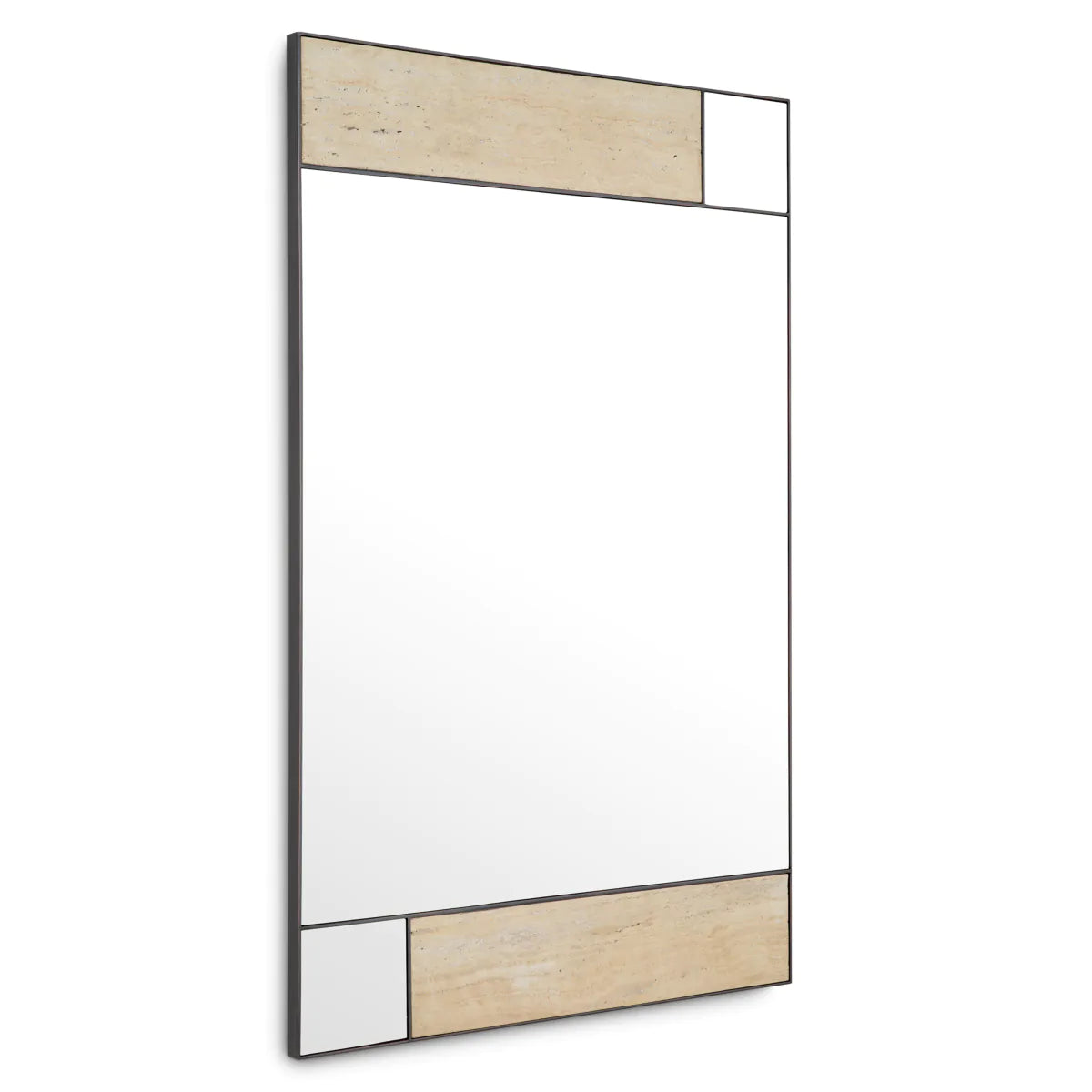 Travertine Bronze Wall Mirror Cosimo | Eichholtz Miami