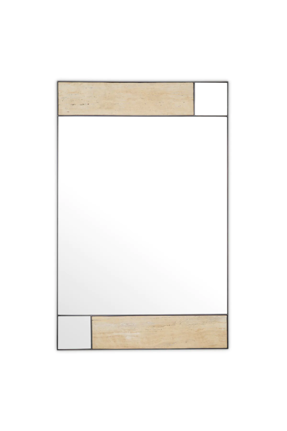 Travertine Bronze Wall Mirror Cosimo | Eichholtz Miami