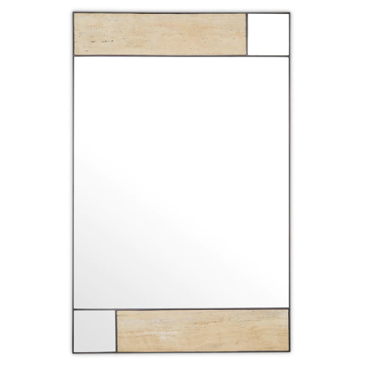 Travertine Bronze Wall Mirror Cosimo | Eichholtz Miami