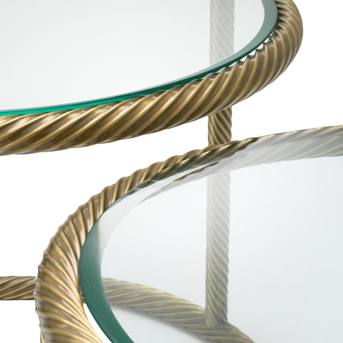 Brass Round Side Tables (2) Addison | Eichholtz Miami