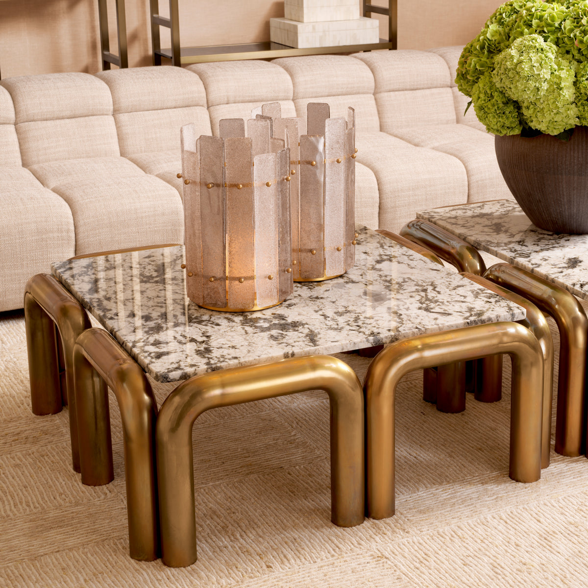 Brass Leg Coffee Table Sunwood | Eichholtz Miami