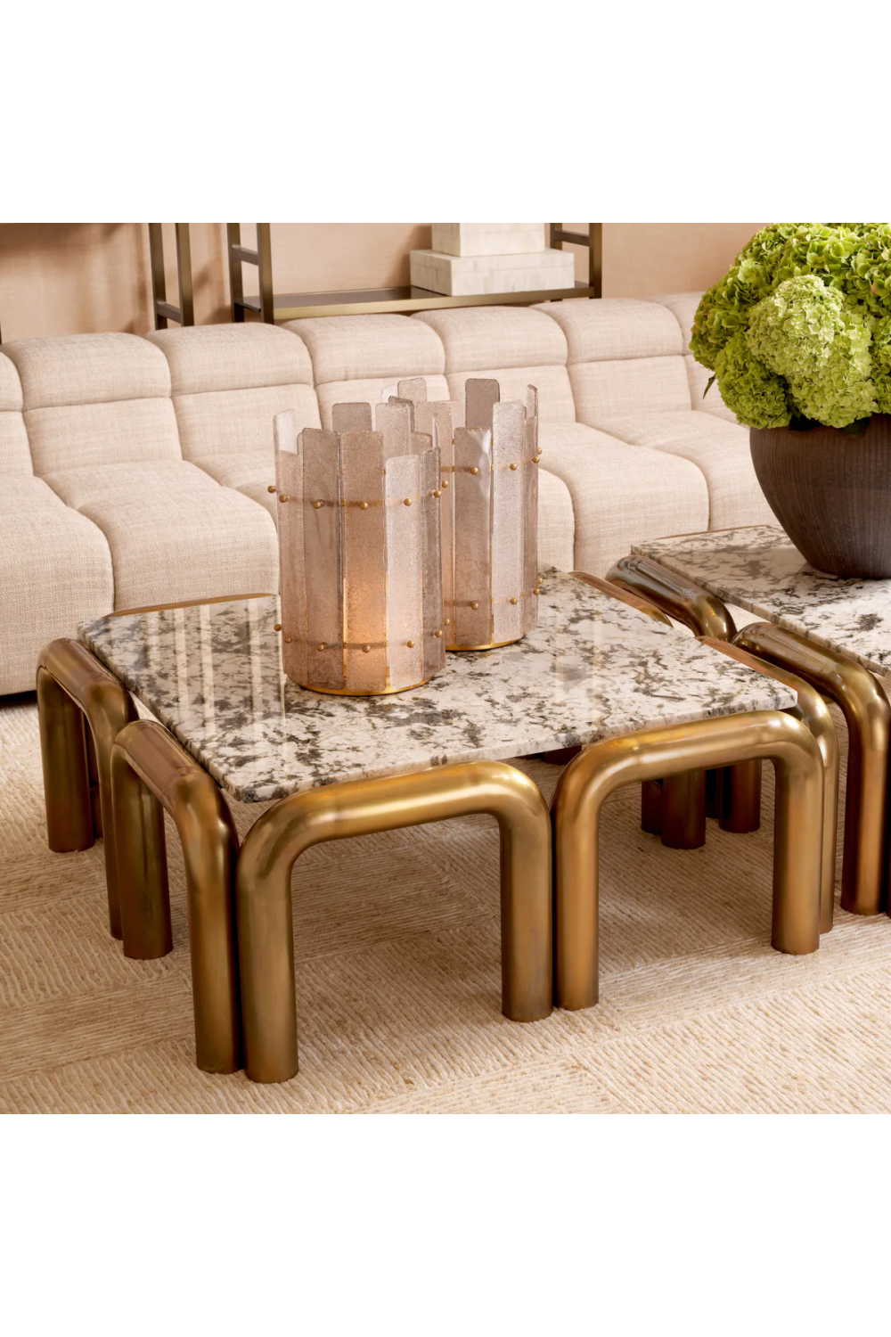 Brass Leg Coffee Table Sunwood | Eichholtz Miami