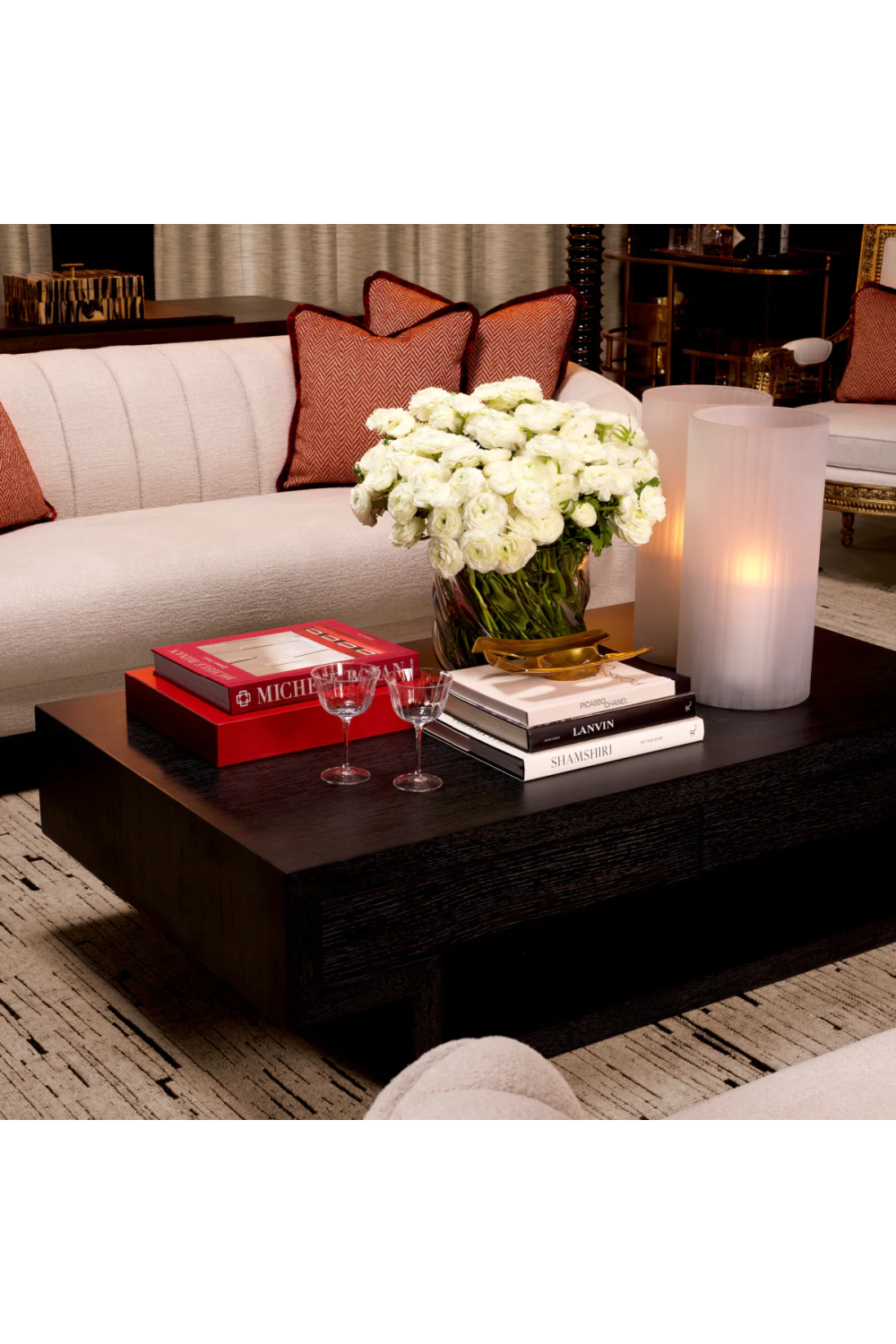 Wooden 2-Drawer Coffee Table Rialto | Eichholtz Miami