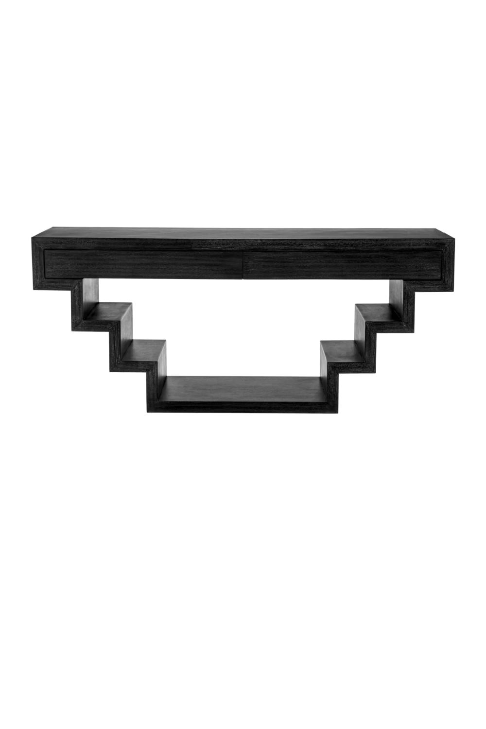 Oak Geometrical Console Table Rialto | Eichholtz Miami