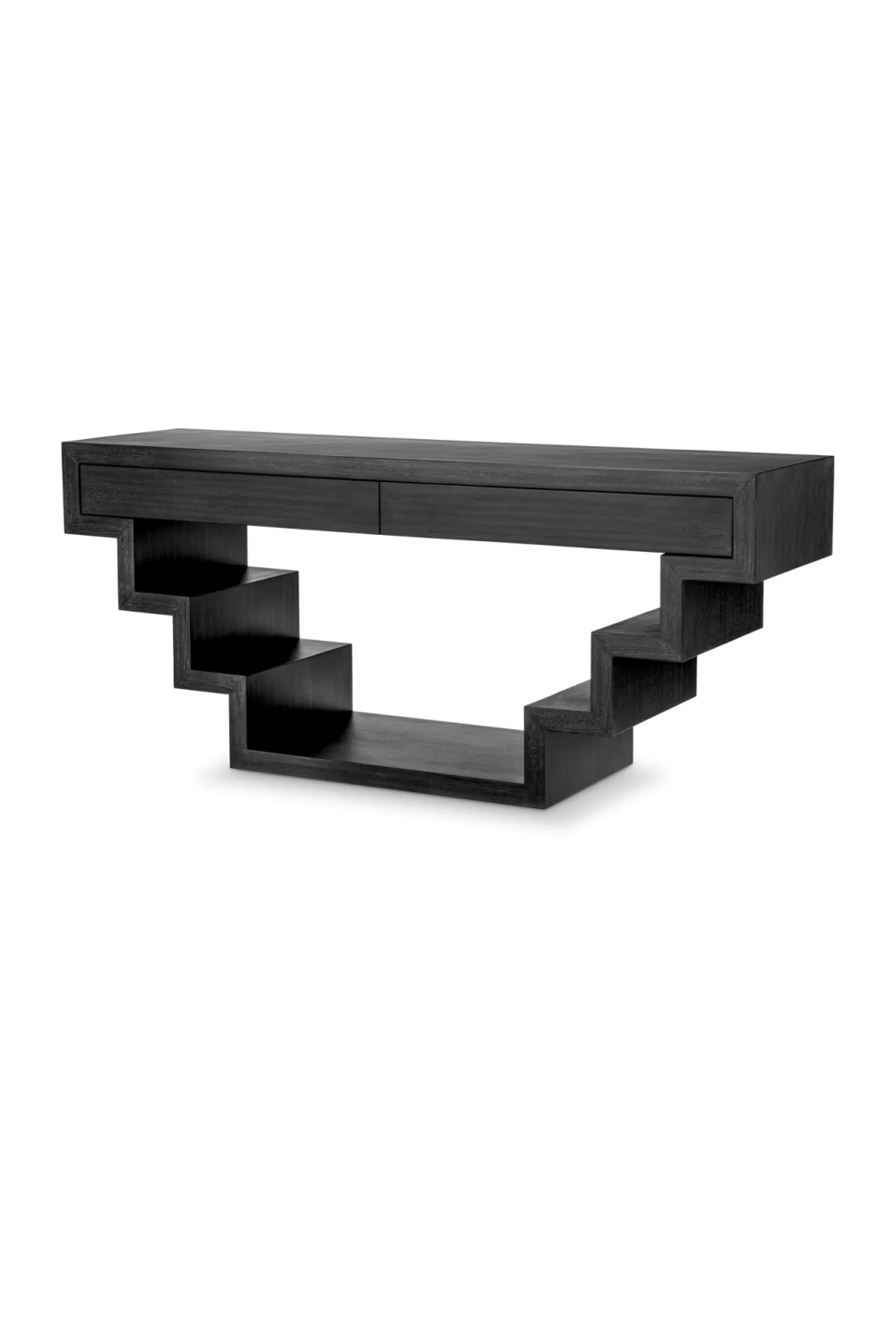 Oak Geometrical Console Table Rialto | Eichholtz Miami