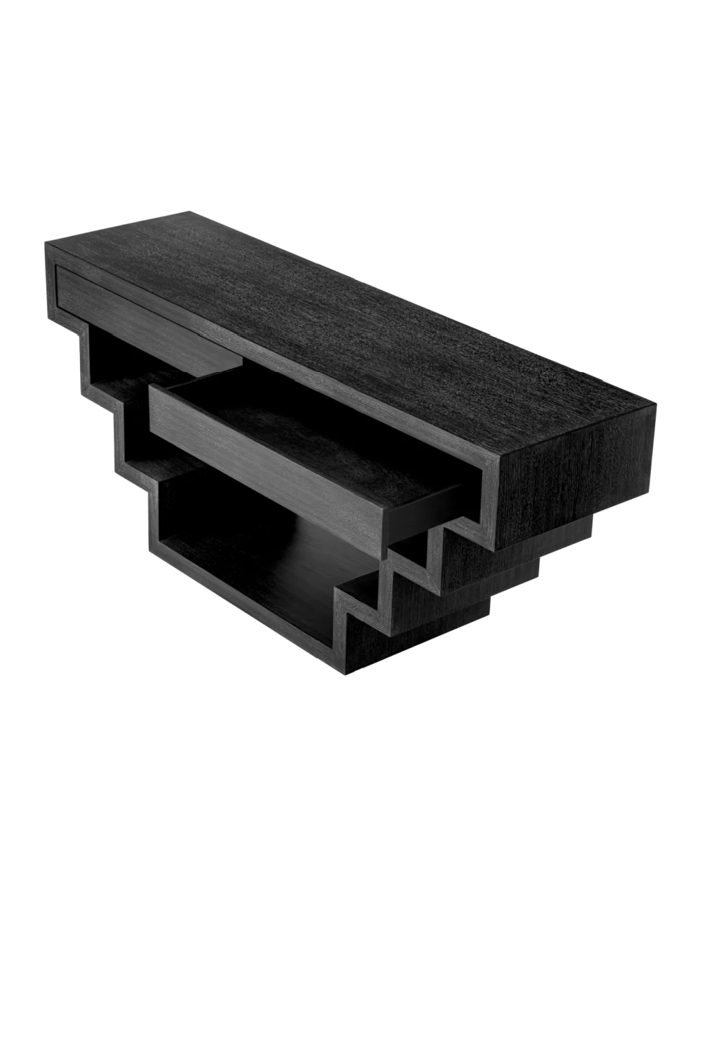 Oak Geometrical Console Table Rialto | Eichholtz Miami