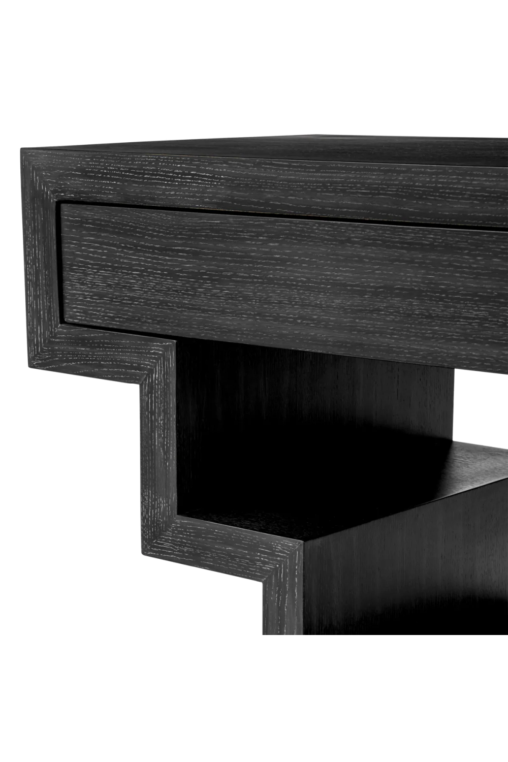 Oak Geometrical Console Table Rialto | Eichholtz Miami