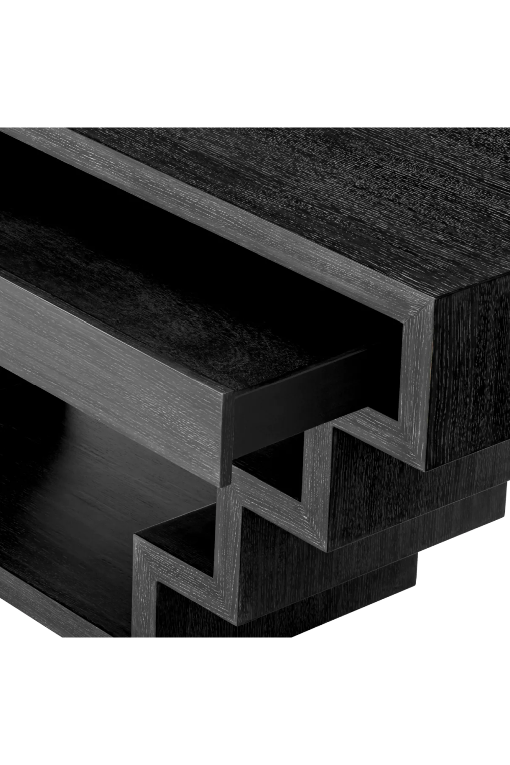 Oak Geometrical Console Table Rialto | Eichholtz Miami