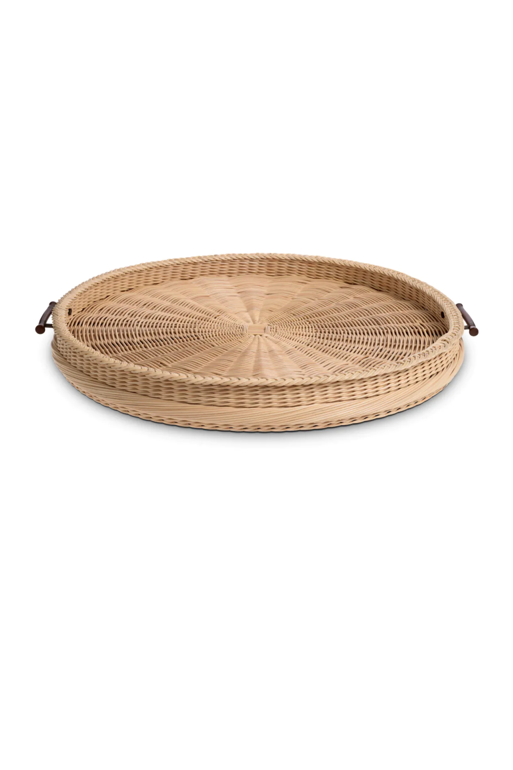Natural Rattan Round Tray Vimini | Eichholtz Miami