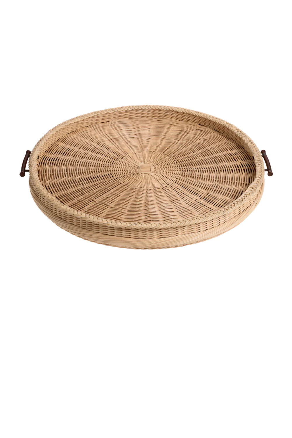 Natural Rattan Round Tray Vimini | Eichholtz Miami