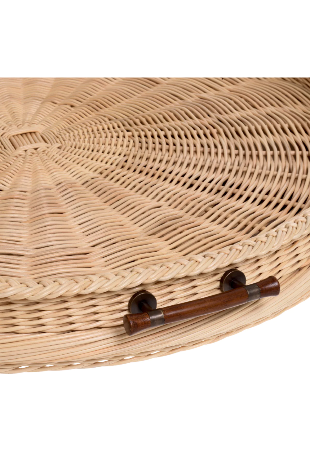 Natural Rattan Round Tray Vimini | Eichholtz Miami