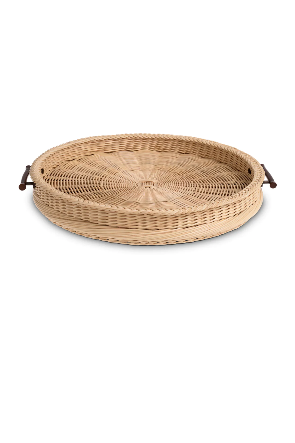 Natural Rattan Round Tray Vimini | Eichholtz Miami