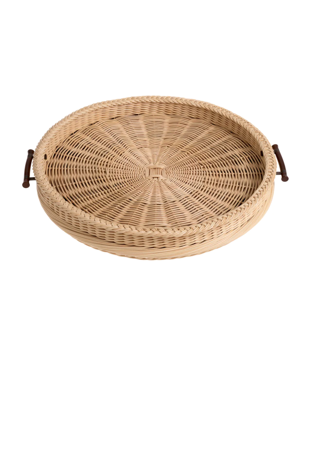 Natural Rattan Round Tray Vimini | Eichholtz Miami