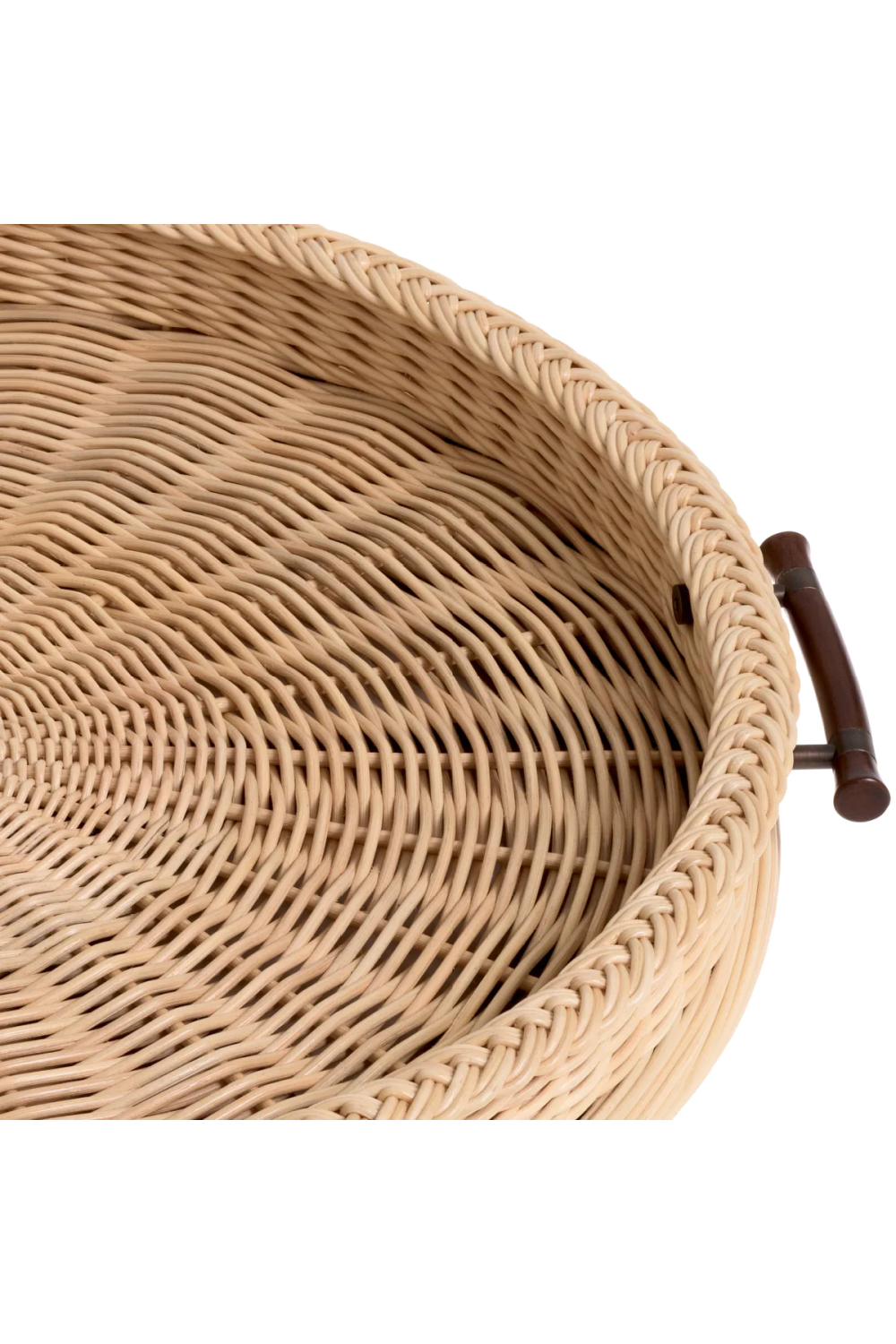 Natural Rattan Round Tray Vimini | Eichholtz Miami