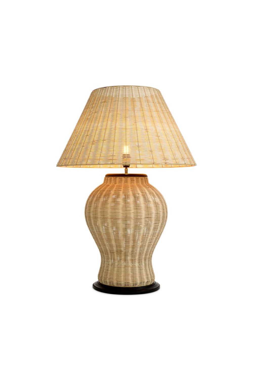 Natural Rattan Table Lamp Dupointt | Eichholtz Miami