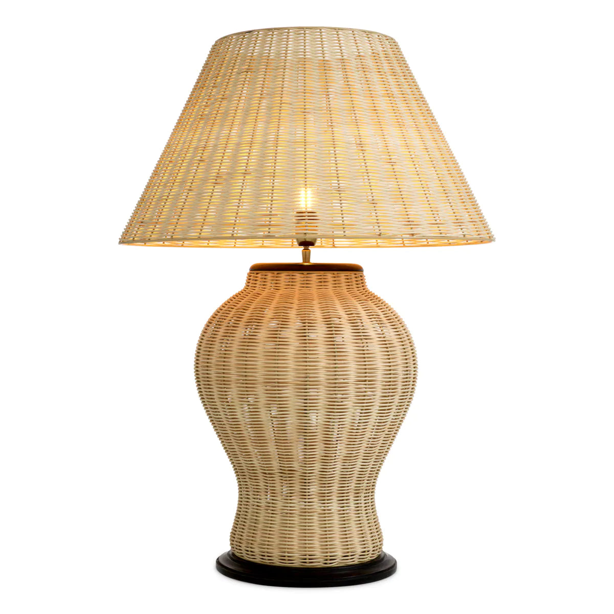 Natural Rattan Table Lamp Dupointt | Eichholtz Miami