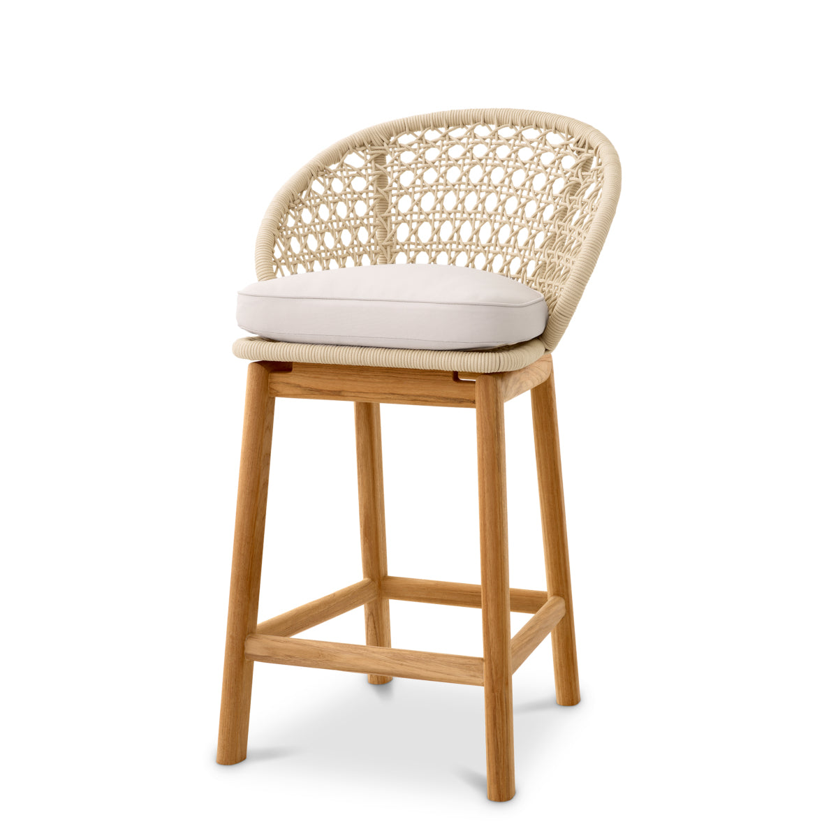 Weave Outdoor Counter Stool Trinity | Eichholtz Miami