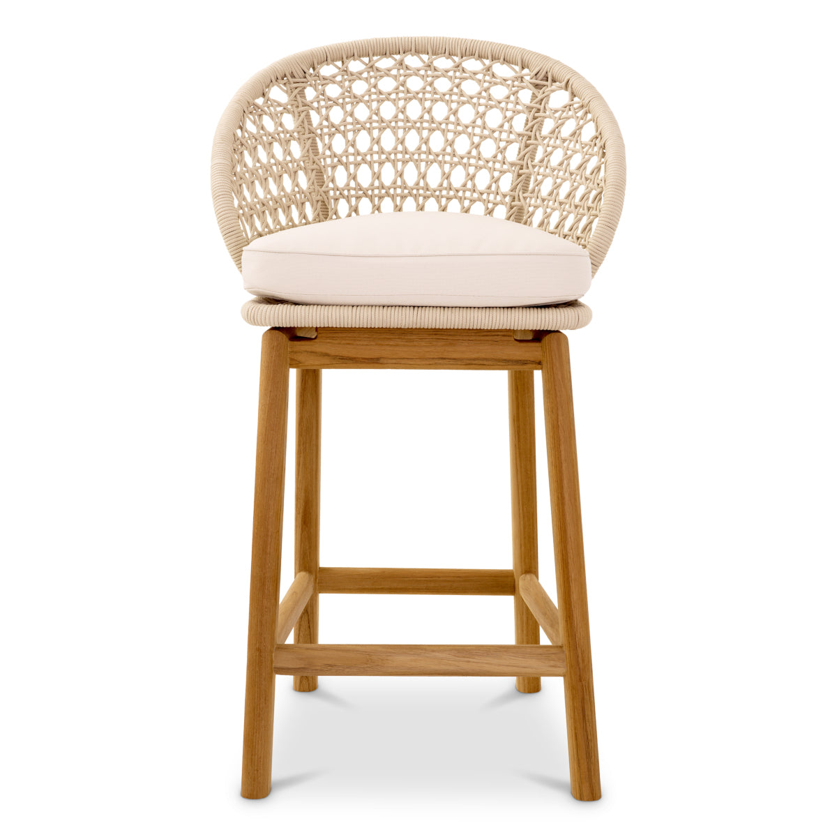 Weave Outdoor Counter Stool Trinity | Eichholtz Miami