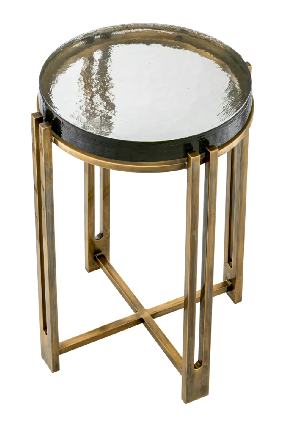 Vintage Glass Side Table Claremont | Eichholtz Miami