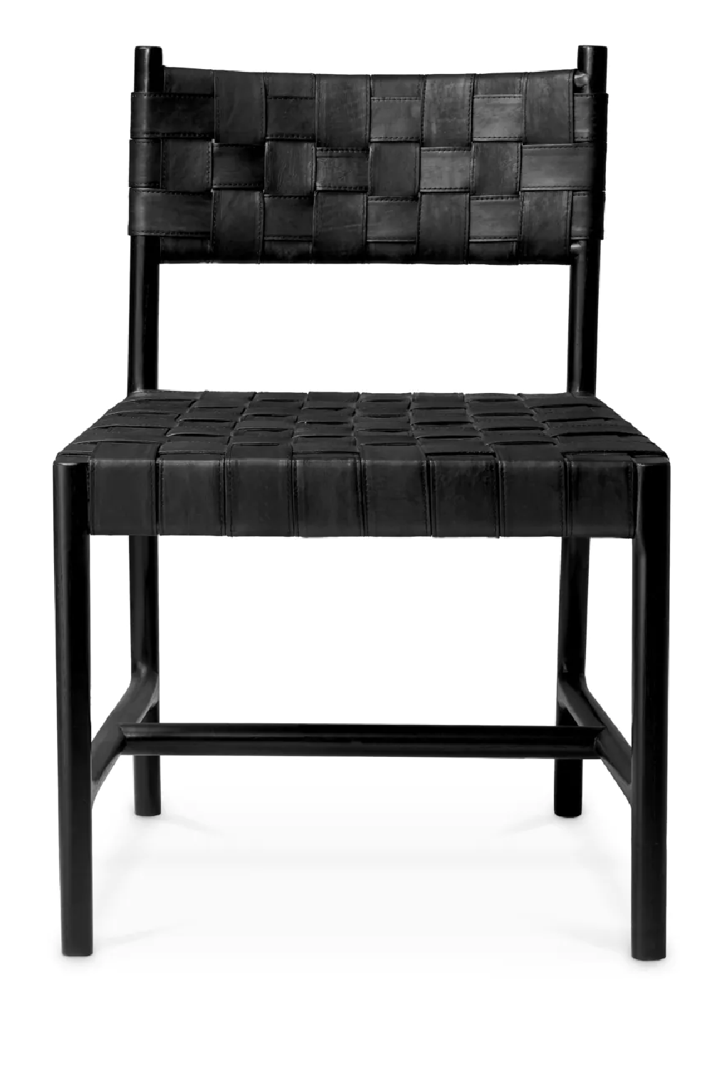 Woven Leather Dining Chair Tiberio | Eichholtz Miami
