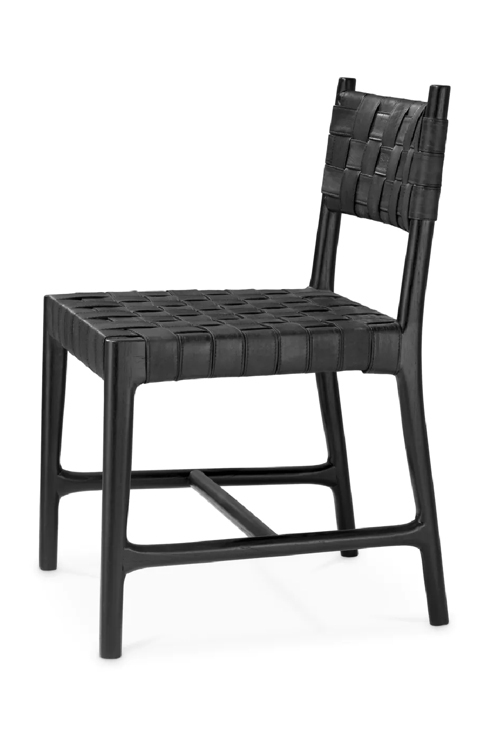 Woven Leather Dining Chair Tiberio | Eichholtz Miami