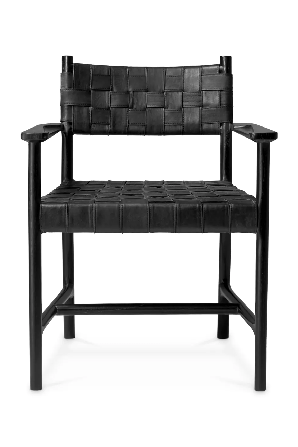 Woven Leather Dining Armchair Tiberio | Eichholtz Miami