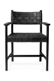 Woven Leather Dining Armchair Tiberio | Eichholtz Miami