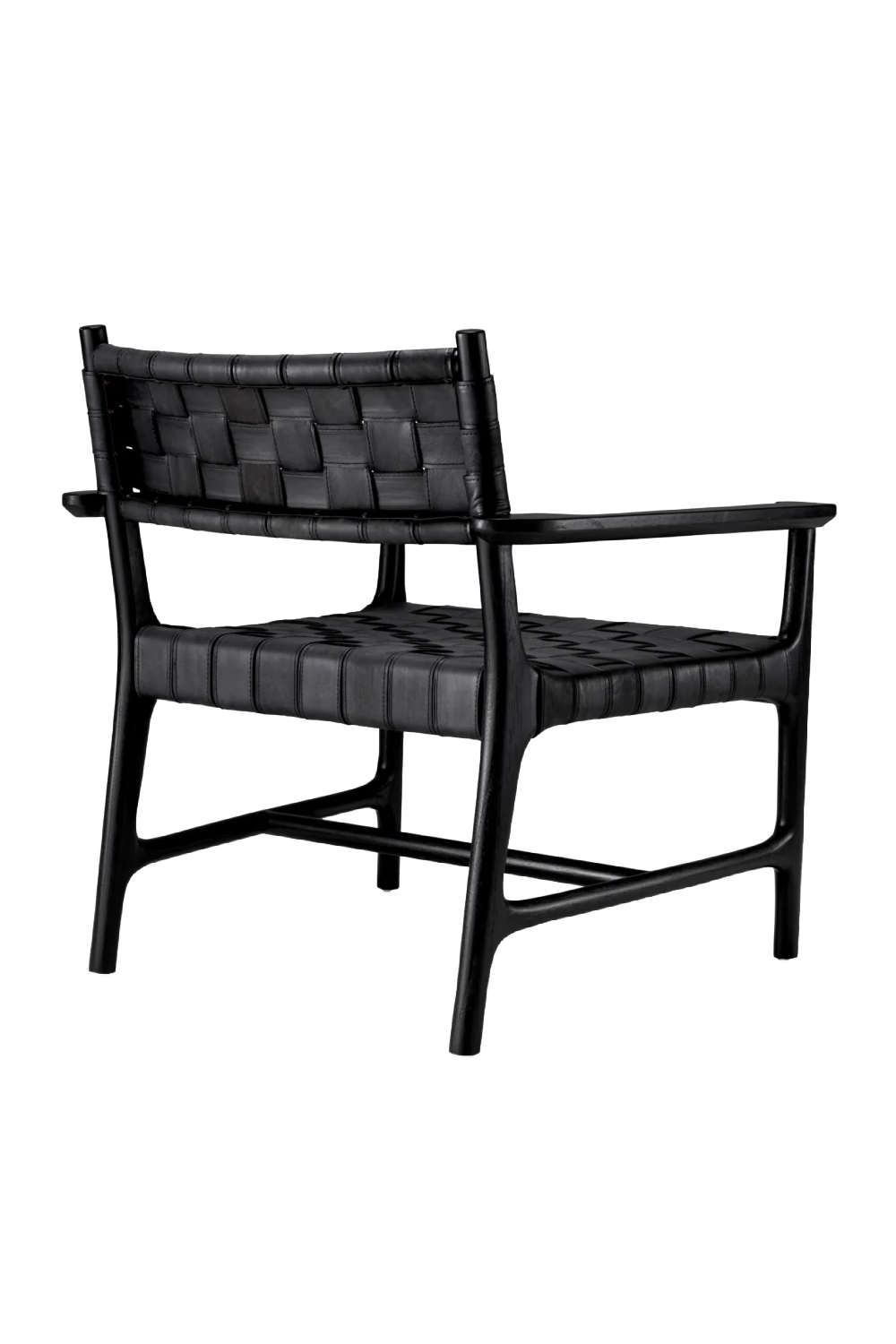 Woven Leather Lounge Chair Tiberio | Eichholtz Miami